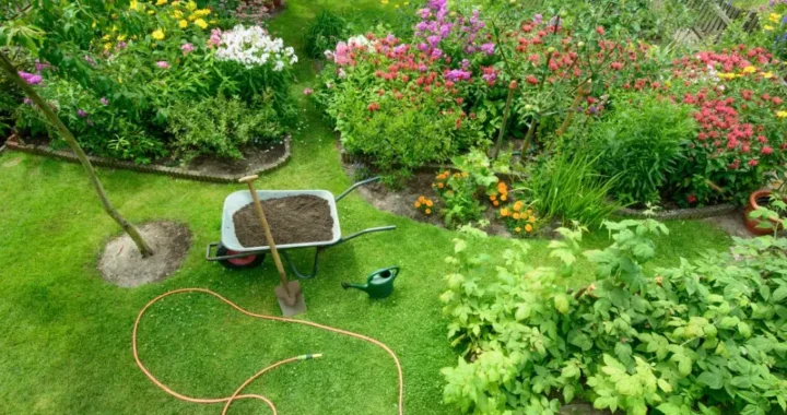 Rozkładanie podłoża w ogrodzie